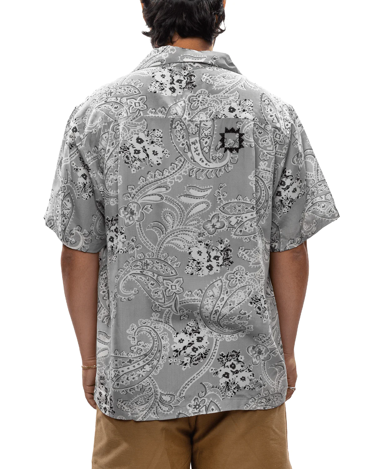 Noma T.D x Button-Down Short Sleeve Shirt Grey - Image 3