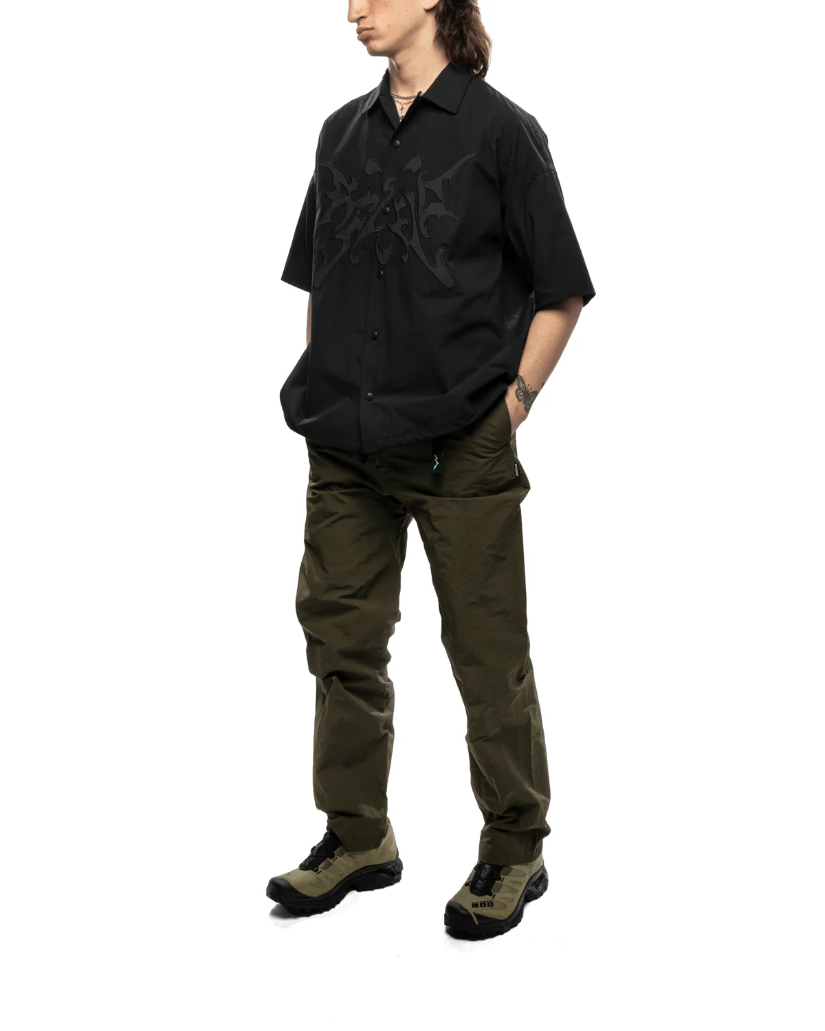 Flight Button Up Black - Image 2
