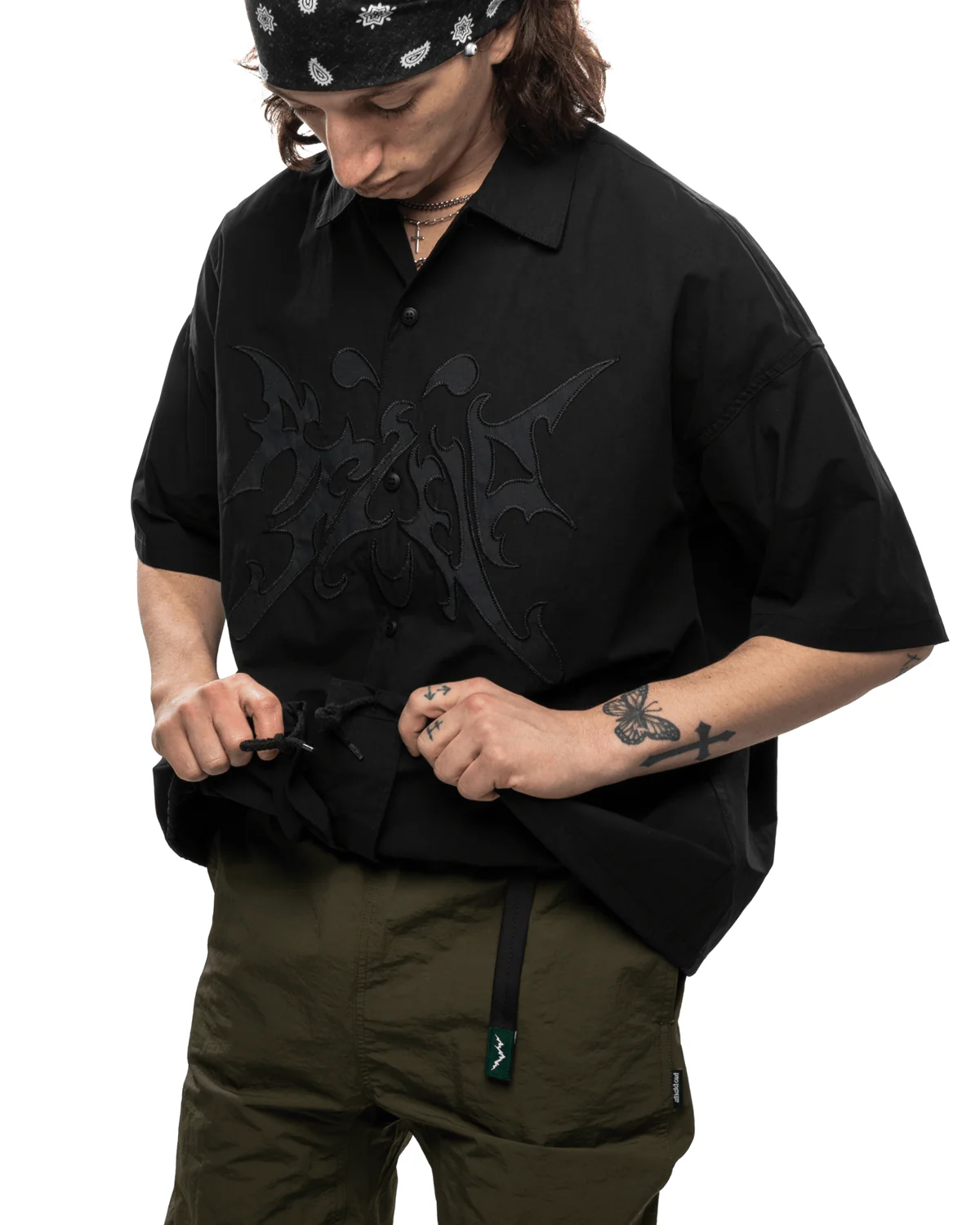 Flight Button Up Black - Image 5
