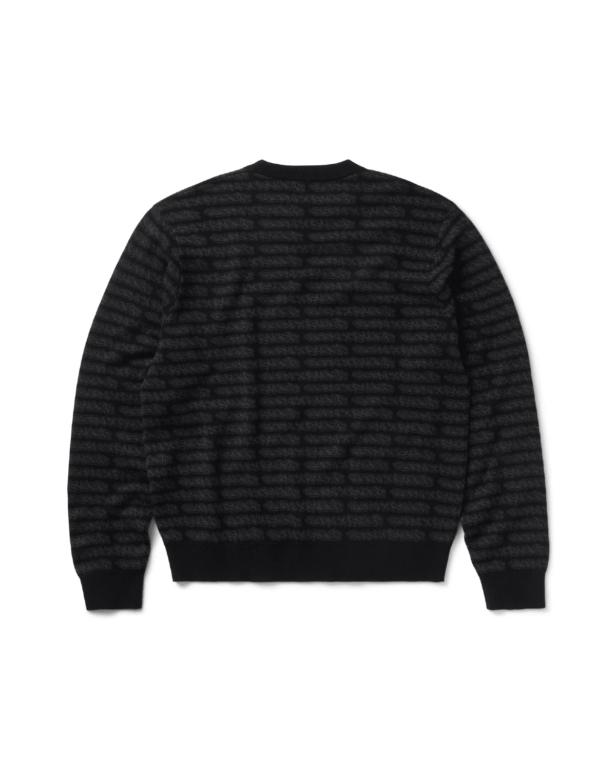 All Over Tag Knit Sweater Black - Image 2