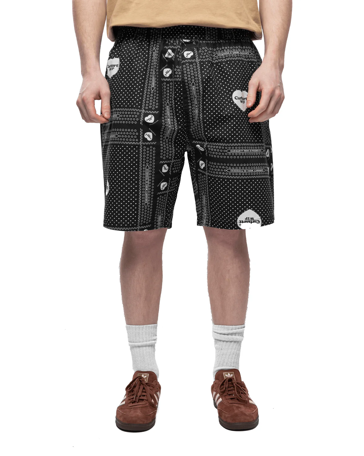 Heart Bandana Short Black