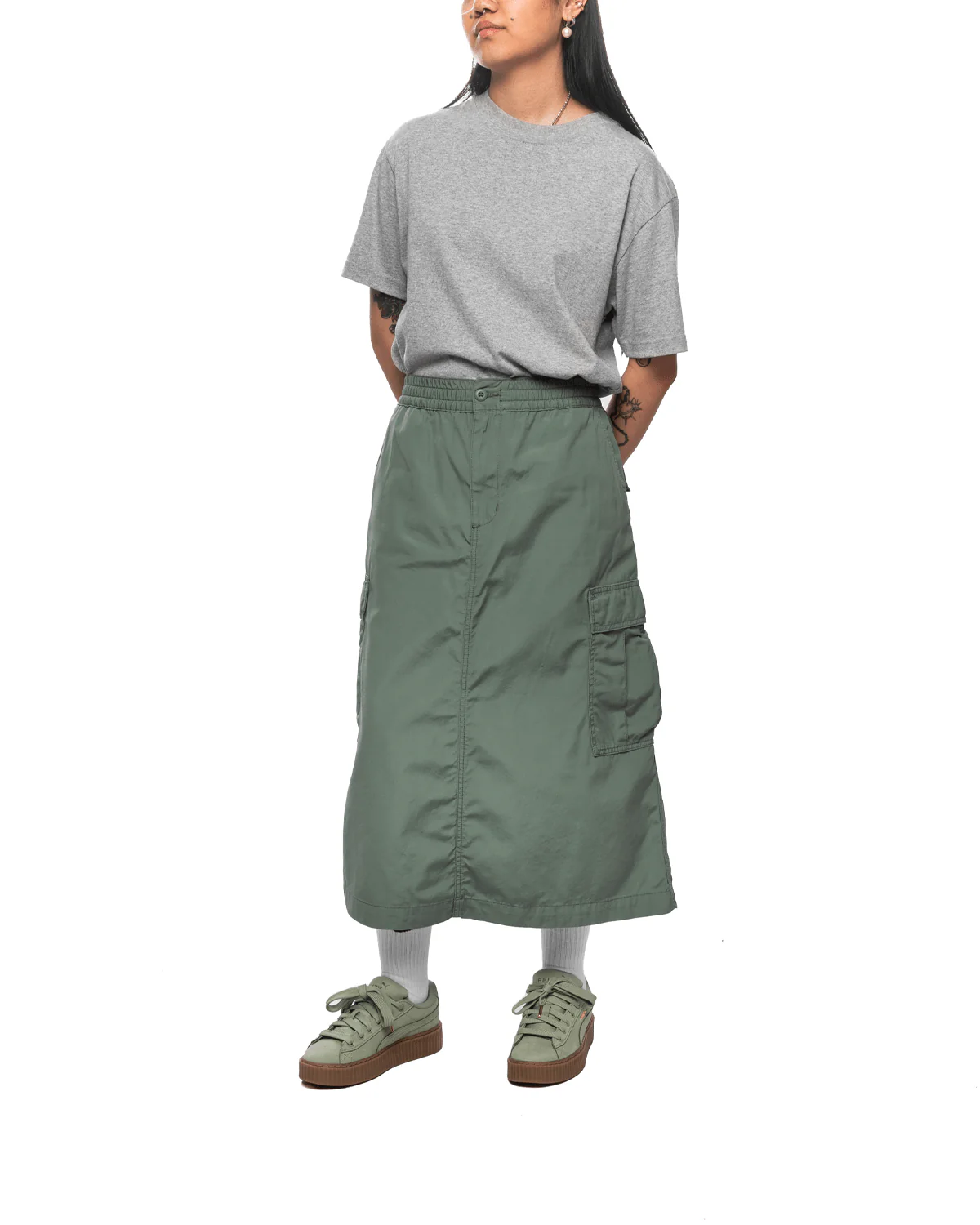 Jet Cargo Skirt Park (Rinsed) Womens - Image 2