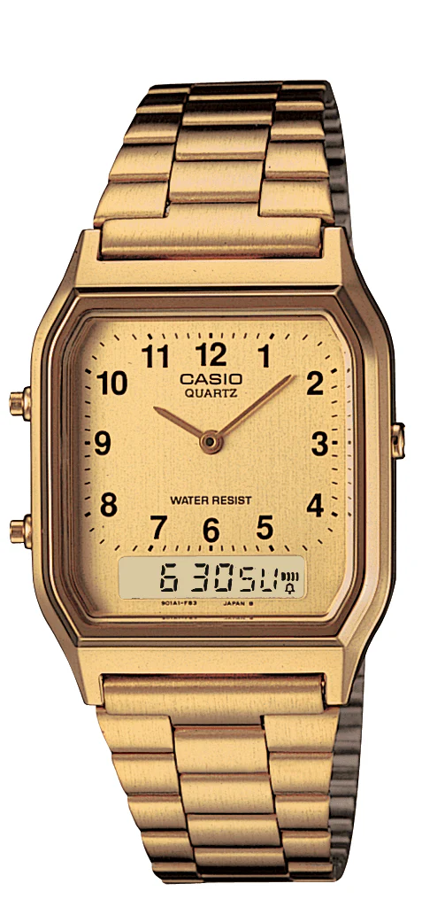 Vintage Gold Analog Digital Watch AQ230GA-9BVT