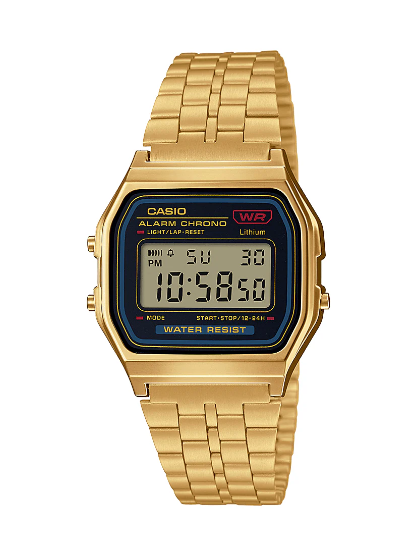 Vintage Gold and Black Digital Watch A159WGEA-1VT