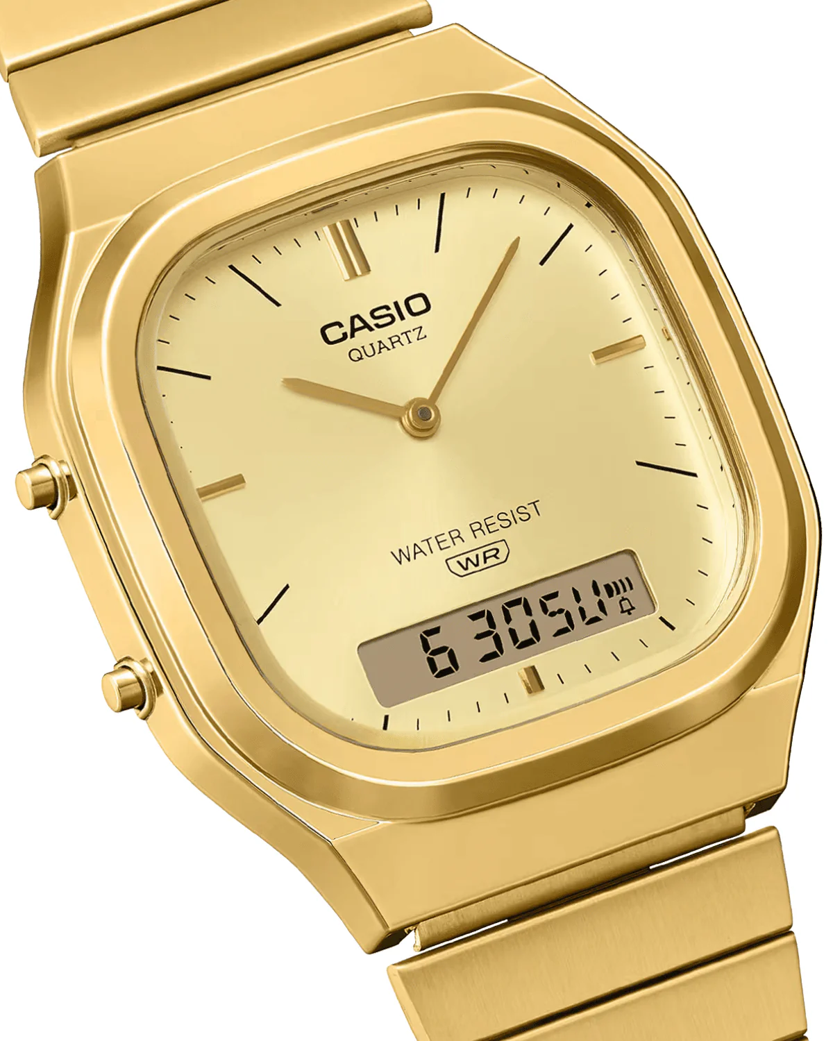 Vintage Gold Stainless Steel Watch AQ240EG-9A - Image 3