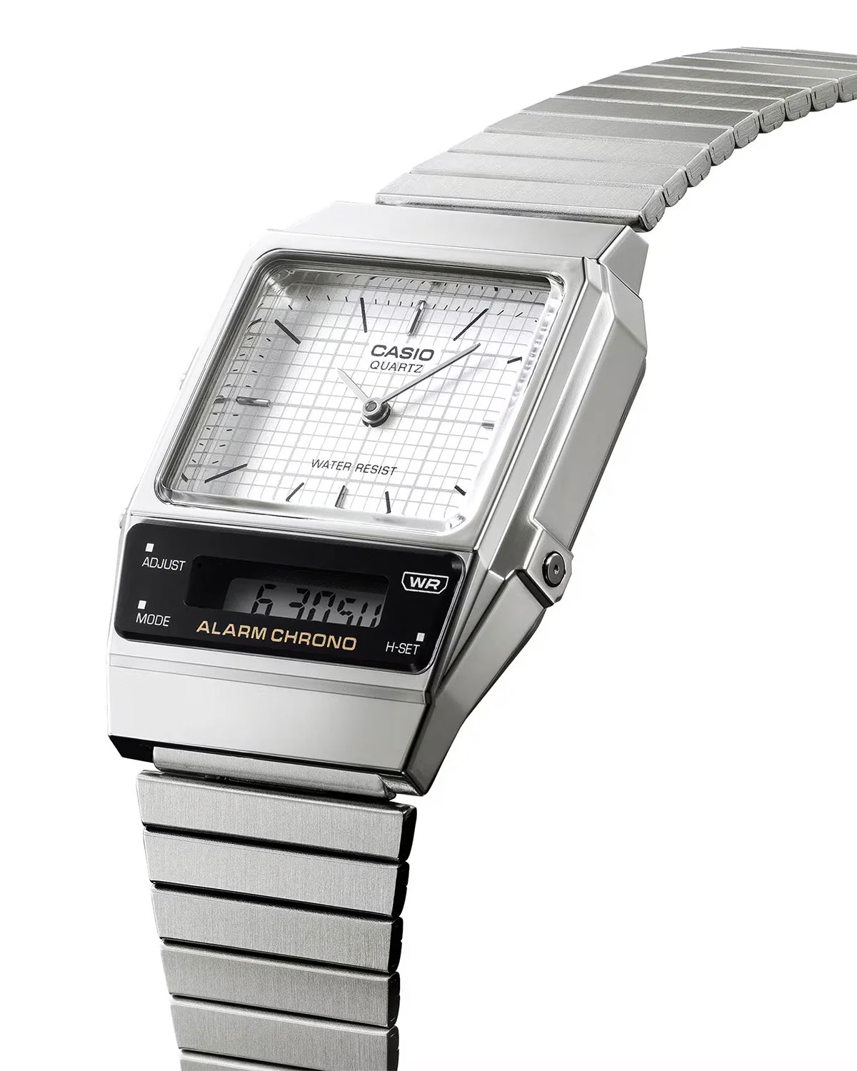 Vintage Stainless Steel Silver Watch AQ800E-7A - Image 2