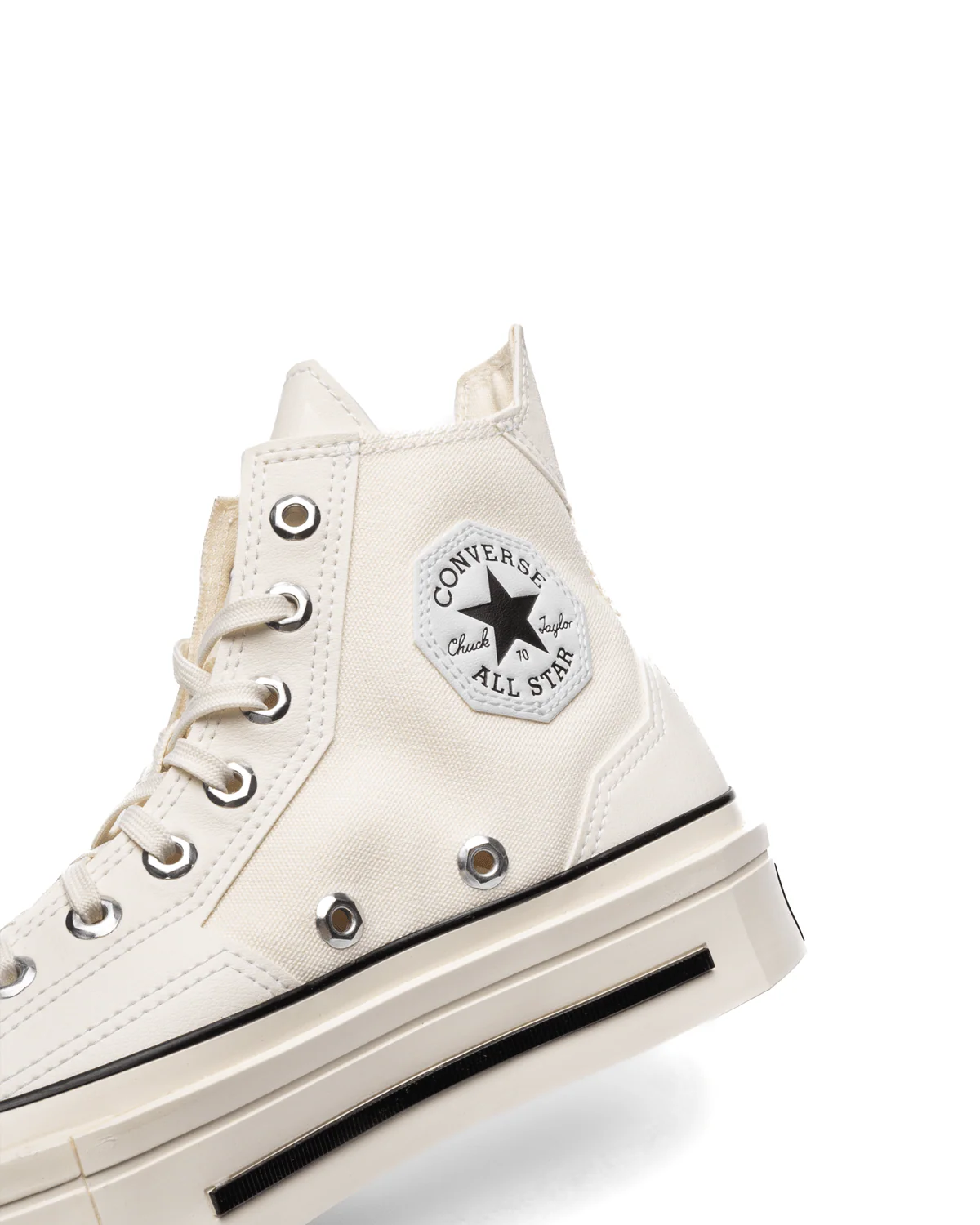 Chuck 70 De Luxe Squared Egret/Black/Egret - Image 5