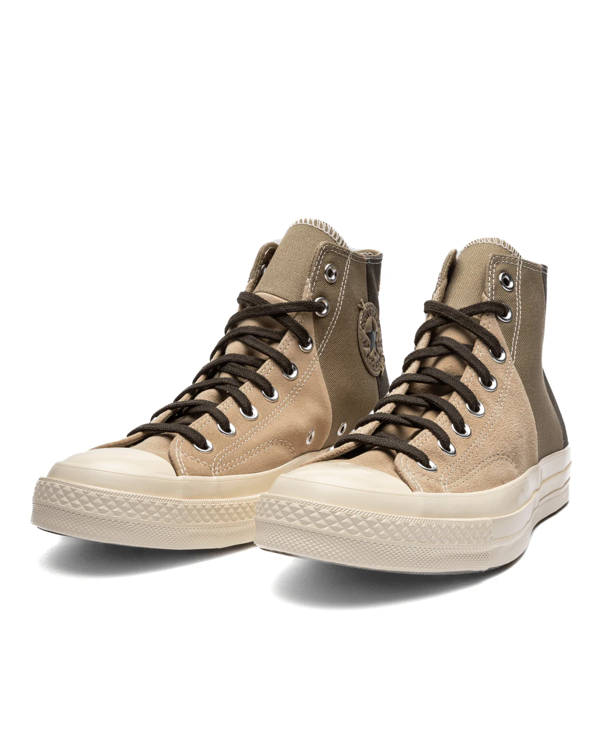 Chuck 70 High Patchwork Suede Nutty Granola/Mossy Sloth/Cave Green - Image 2