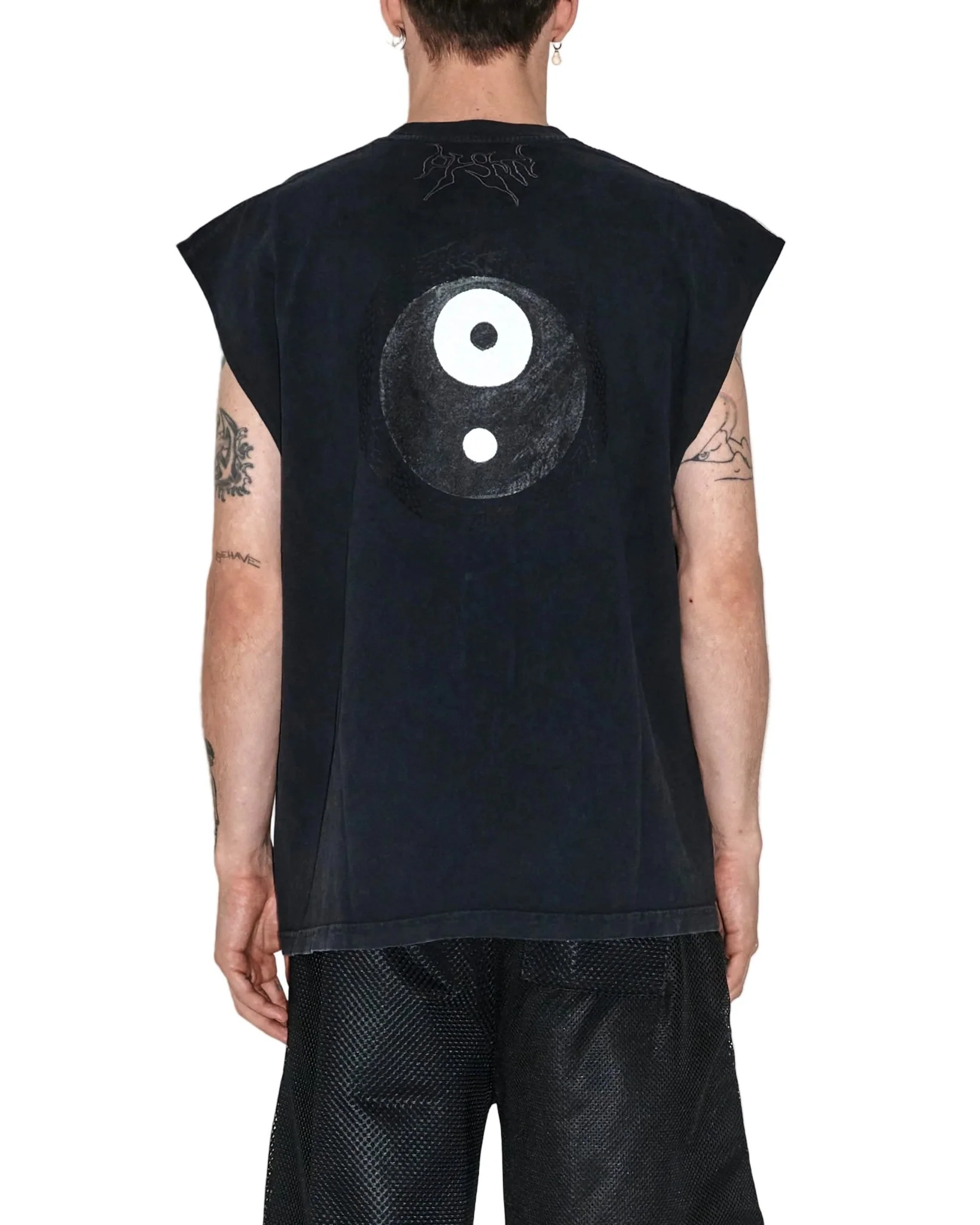 Orobouros Cutoff Tee Pirate Black - Image 3