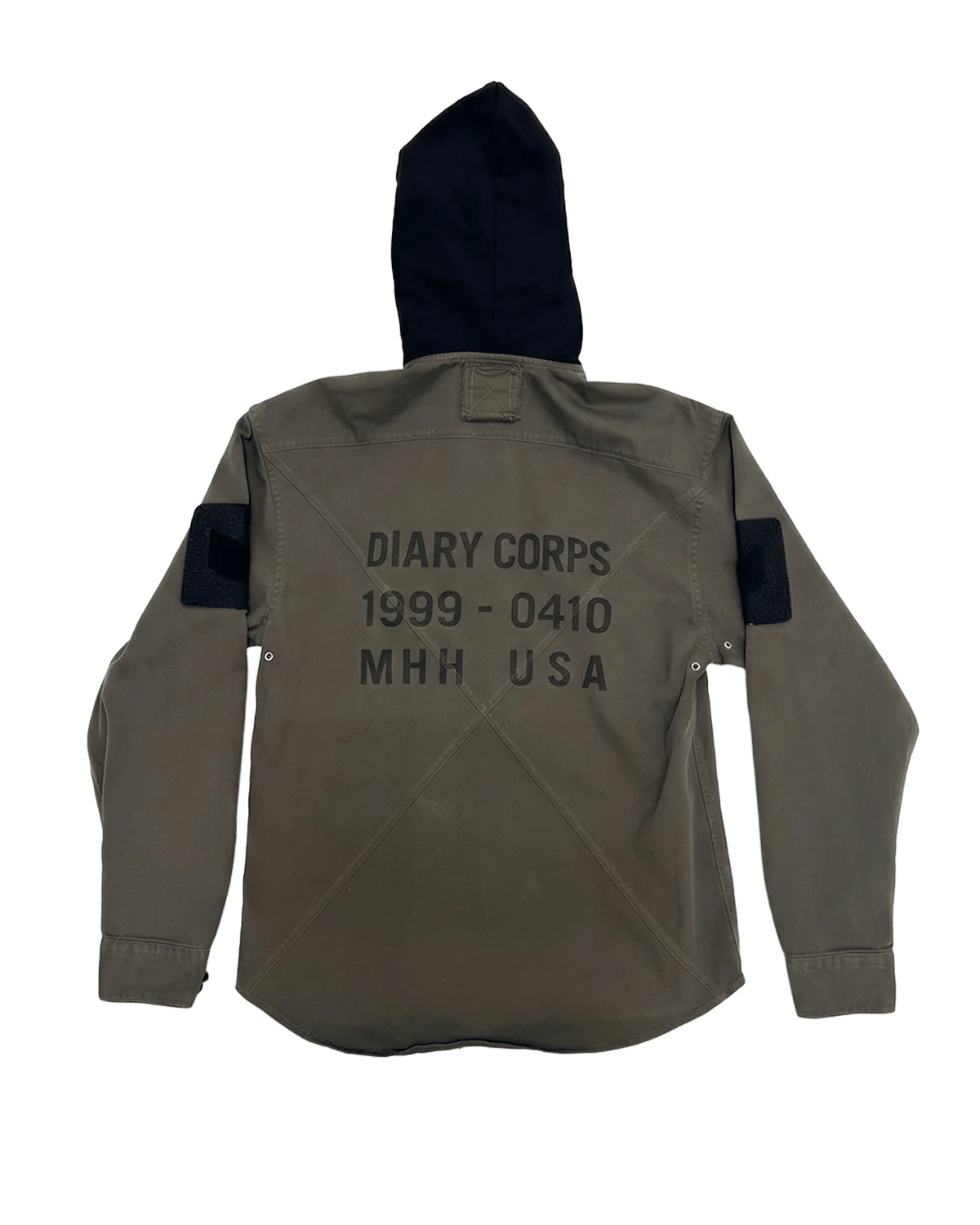 Hooded Shirt Khaki - Image 2