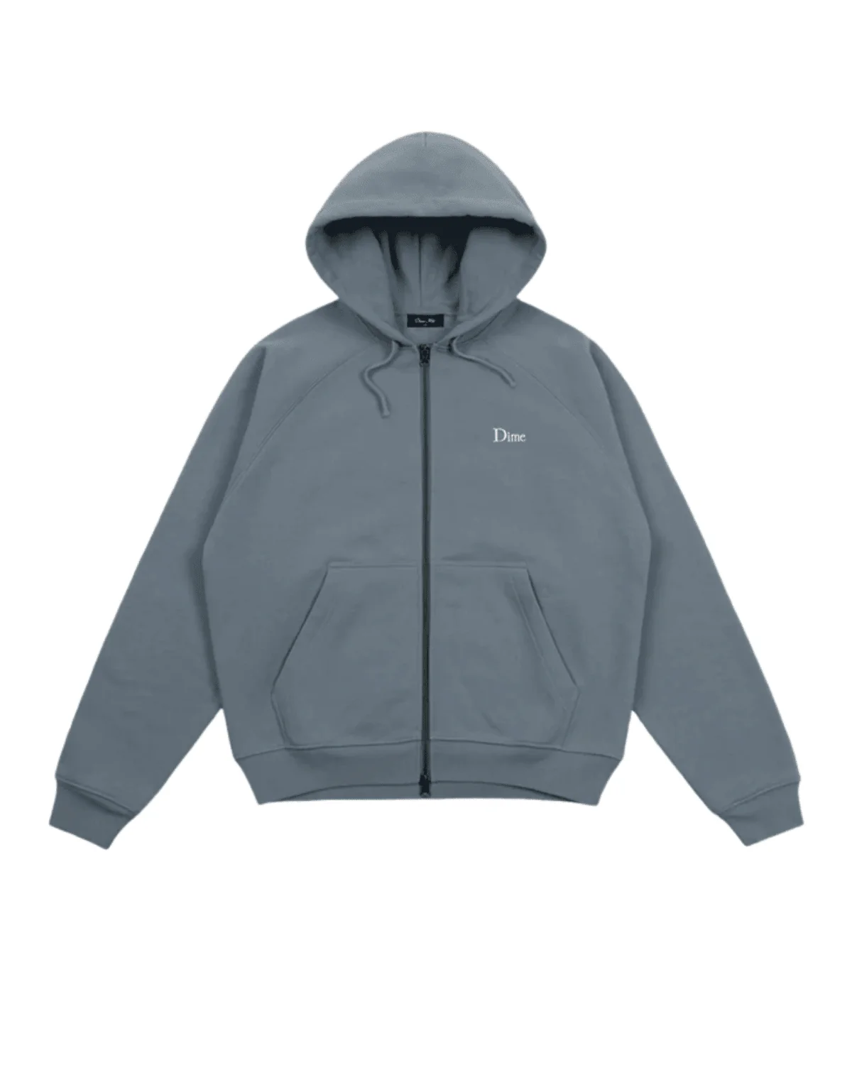 Classic Small Logo Zip Hoodie Granite - Image 2