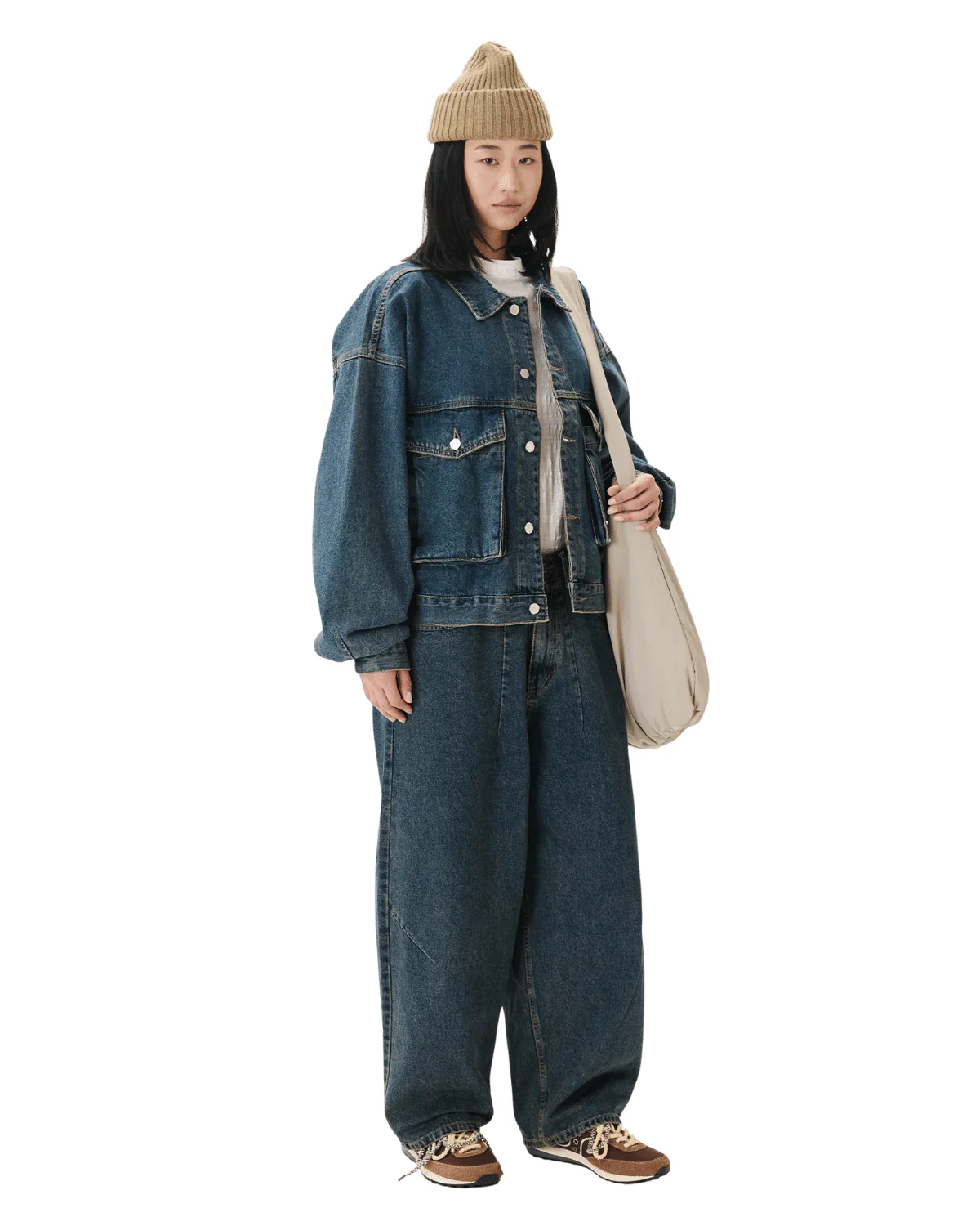 Boxy Denim Trucker Blue - Image 4