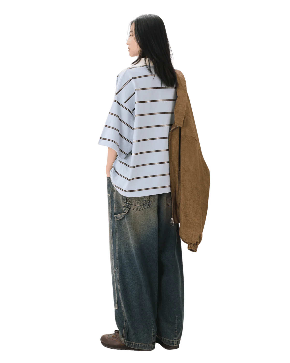 Boxy Jersey Polo Light Blue - Image 5