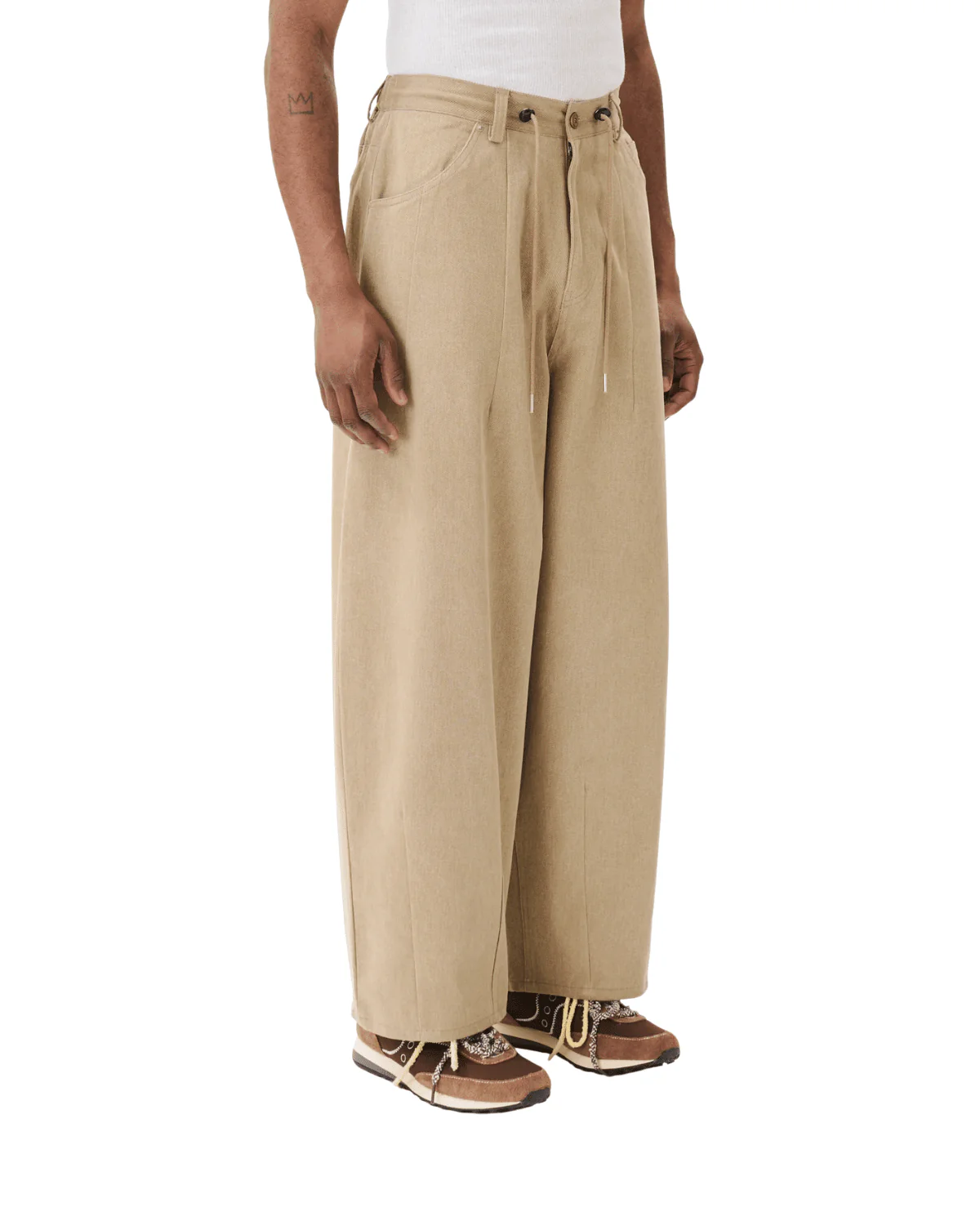 Double Dart Denim Jeans Light Brown - Image 2