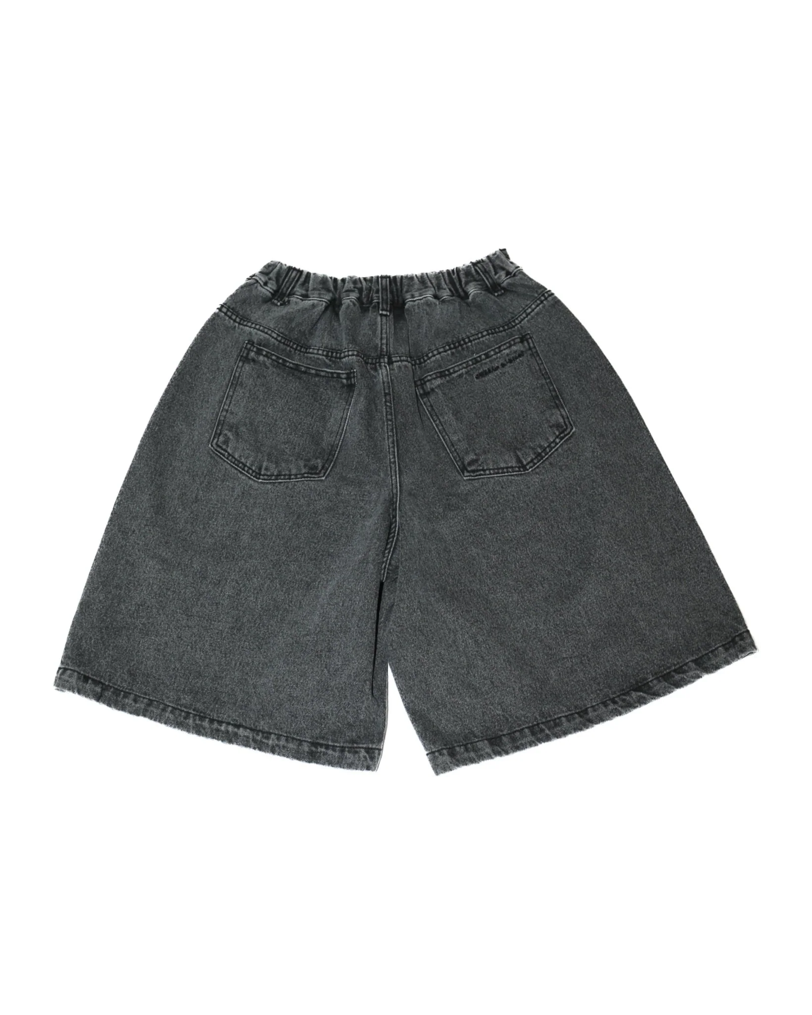 Half-dart Denim Shorts Black - Image 2