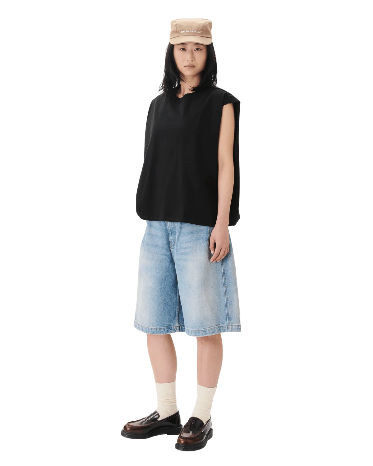Muscle Cropped Tee Black - Image 4