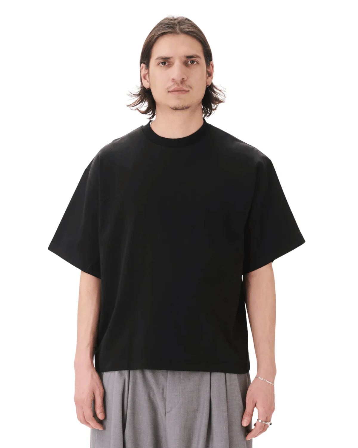 Signature Cropped Tee Black