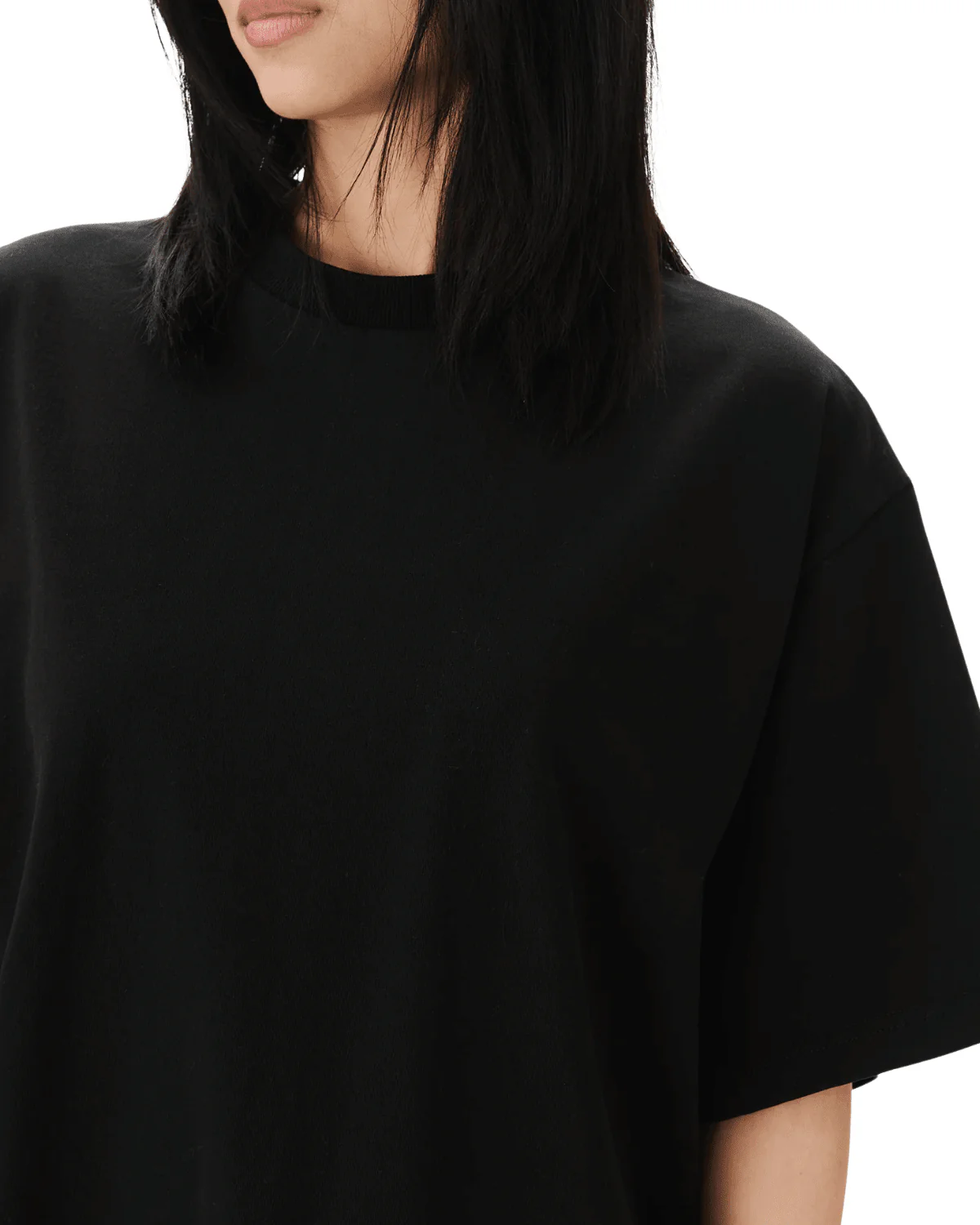 Signature Cropped Tee Black - Image 2