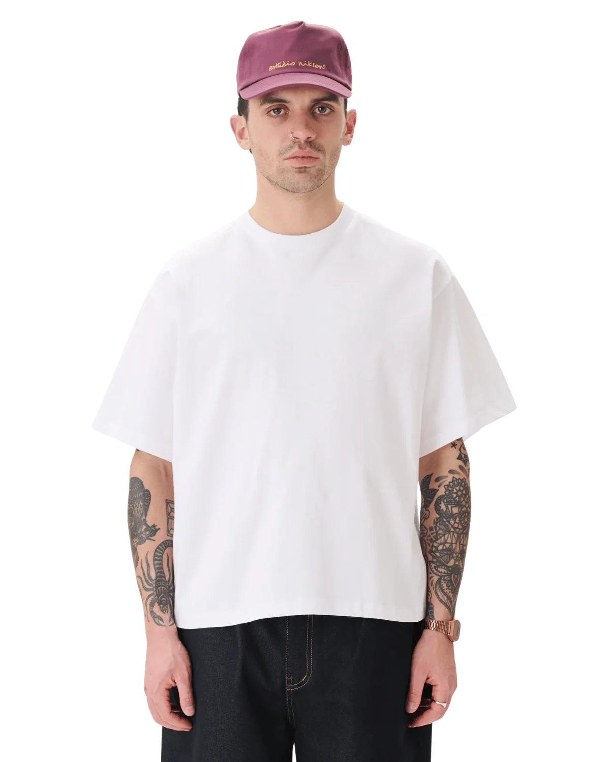 Signature Cropped Tee White
