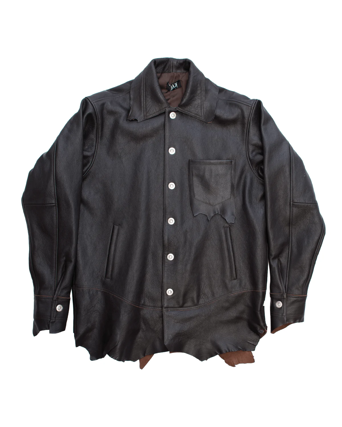 Prototype Leather Shirt Black