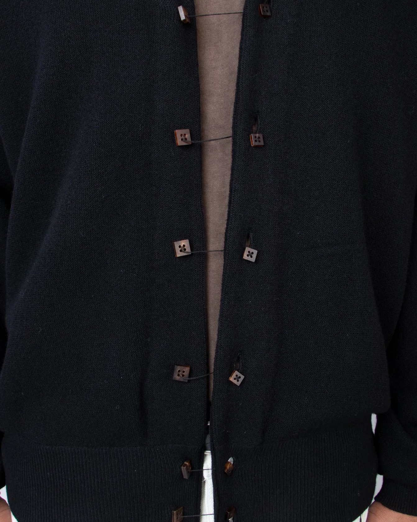 Black Double Button Cardigan - Image 4