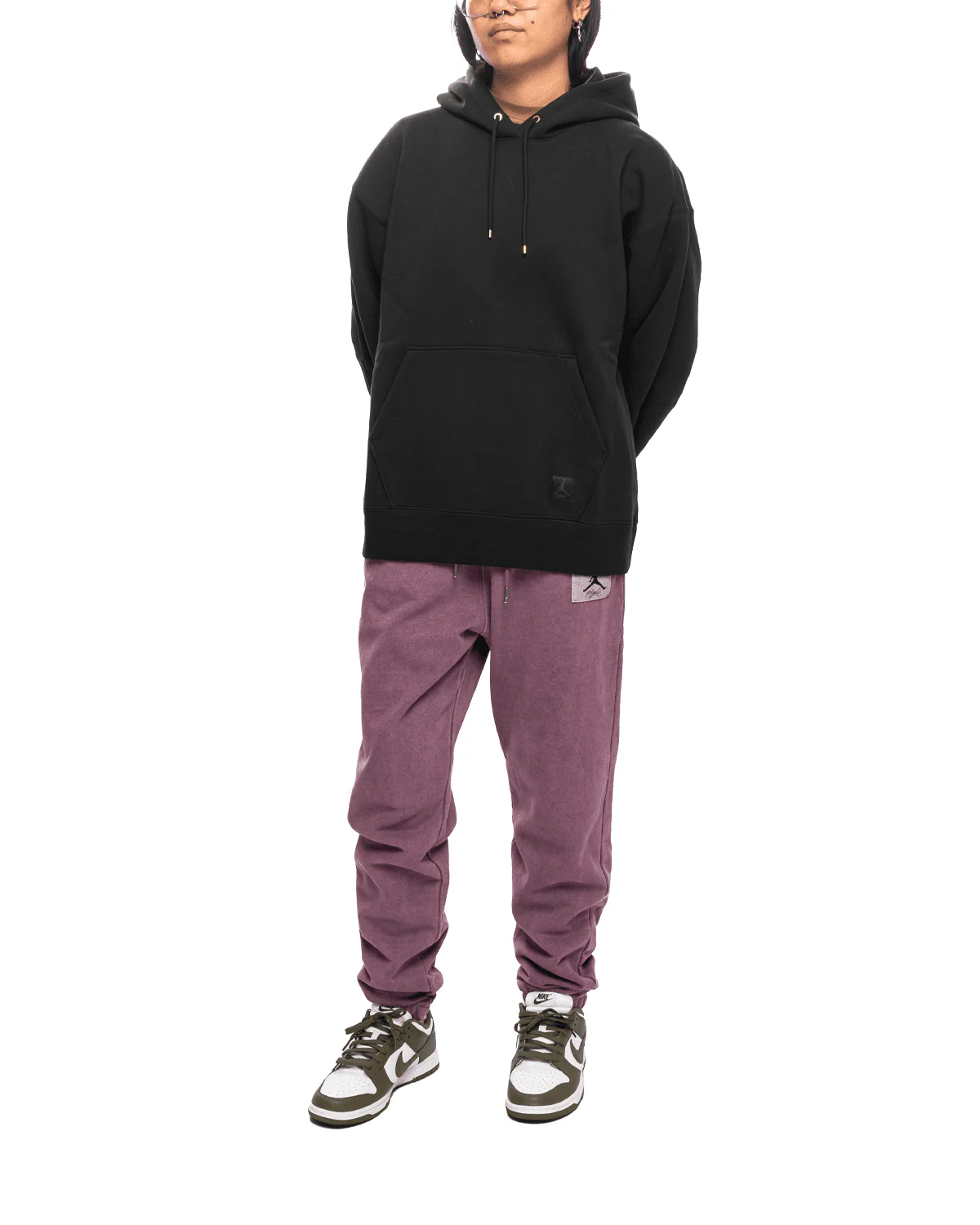 Wmns Flight Fleece Pullover Hoodie Black - Image 2
