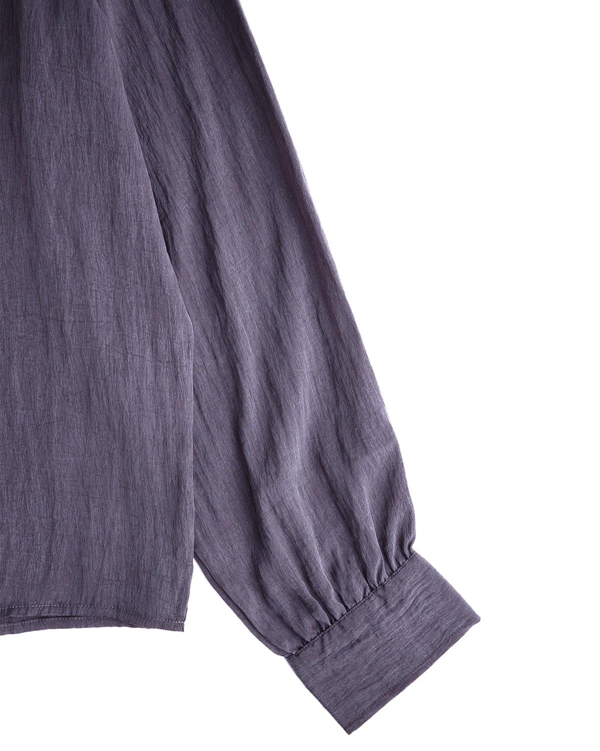 Crinkle LS Shirt Navy - Image 4