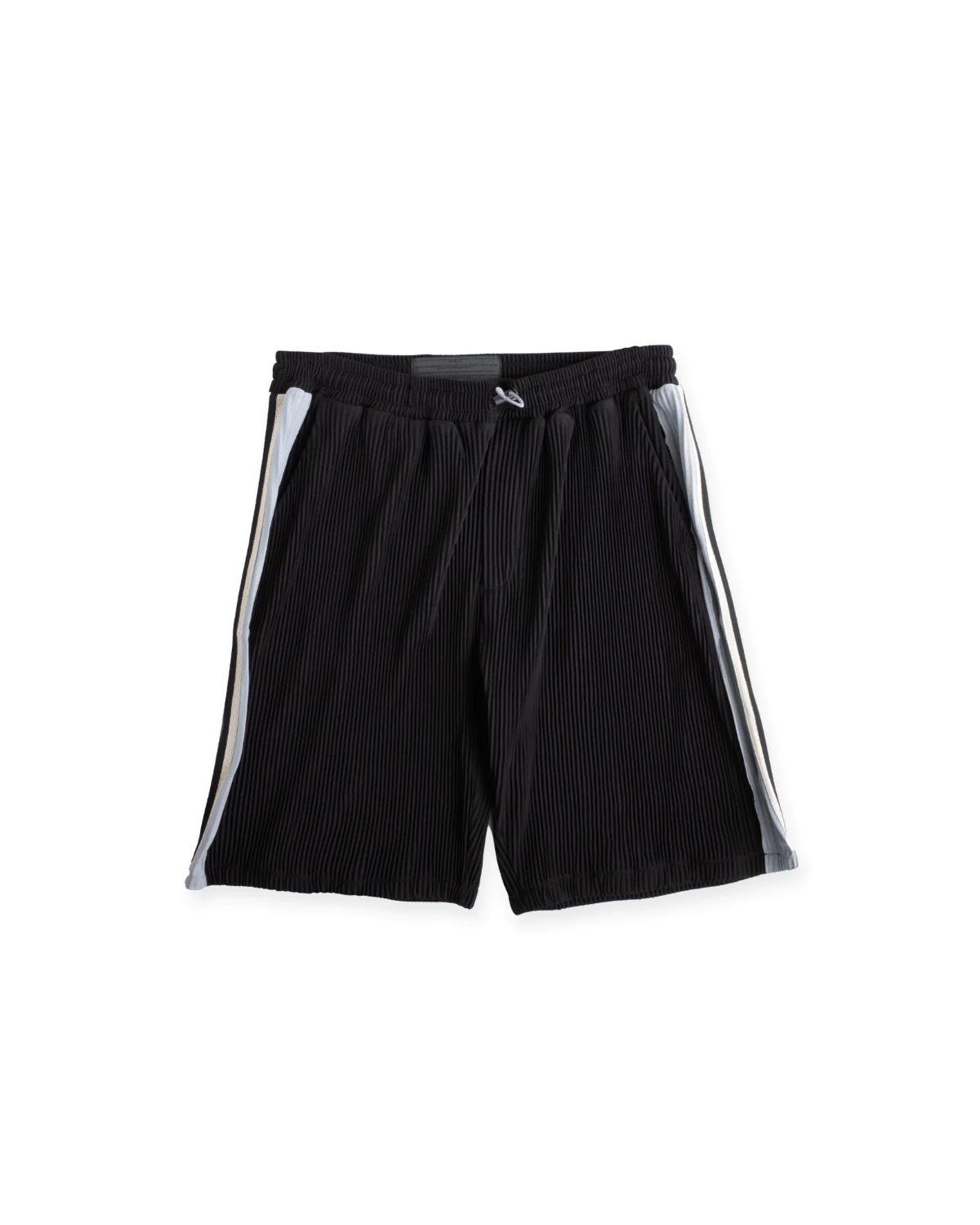 Panel Pleat Shorts Black/Blue