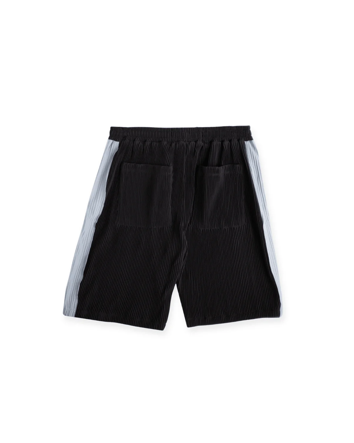 Panel Pleat Shorts Black/Blue - Image 2