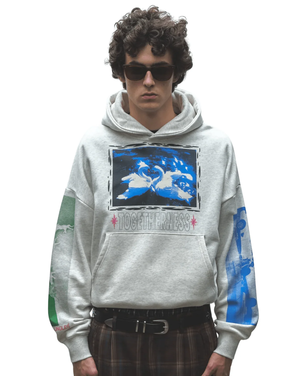 Togetherness Hoodie Grey Marble - Image 3