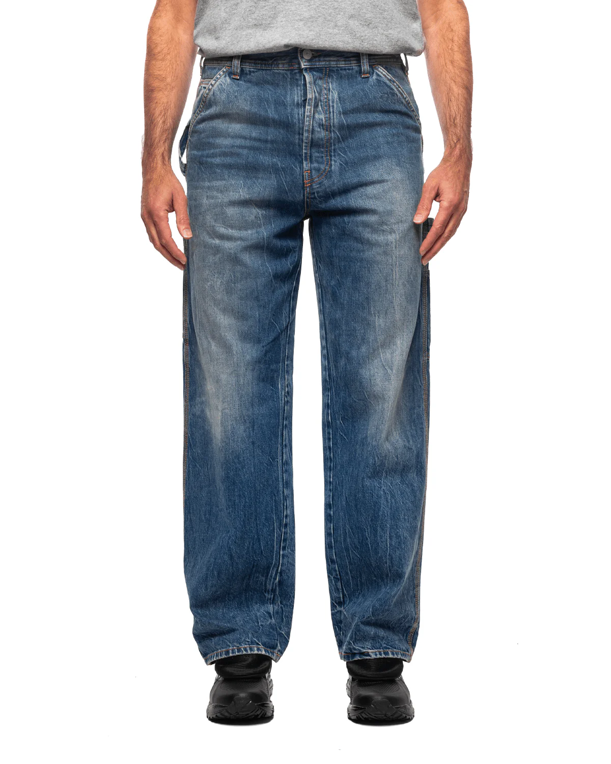 Straight Leg Trouser Denim Blue
