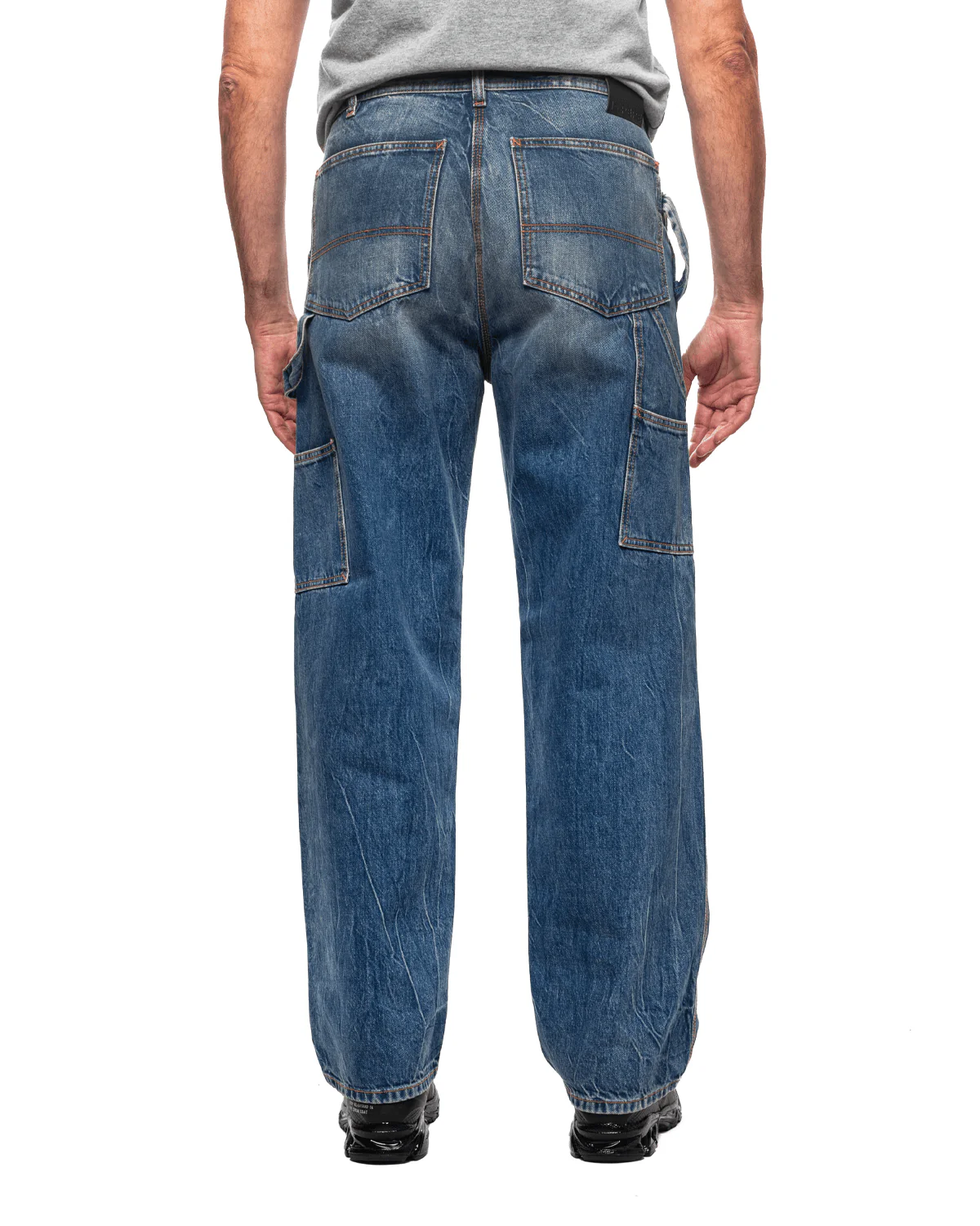 Straight Leg Trouser Denim Blue - Image 3
