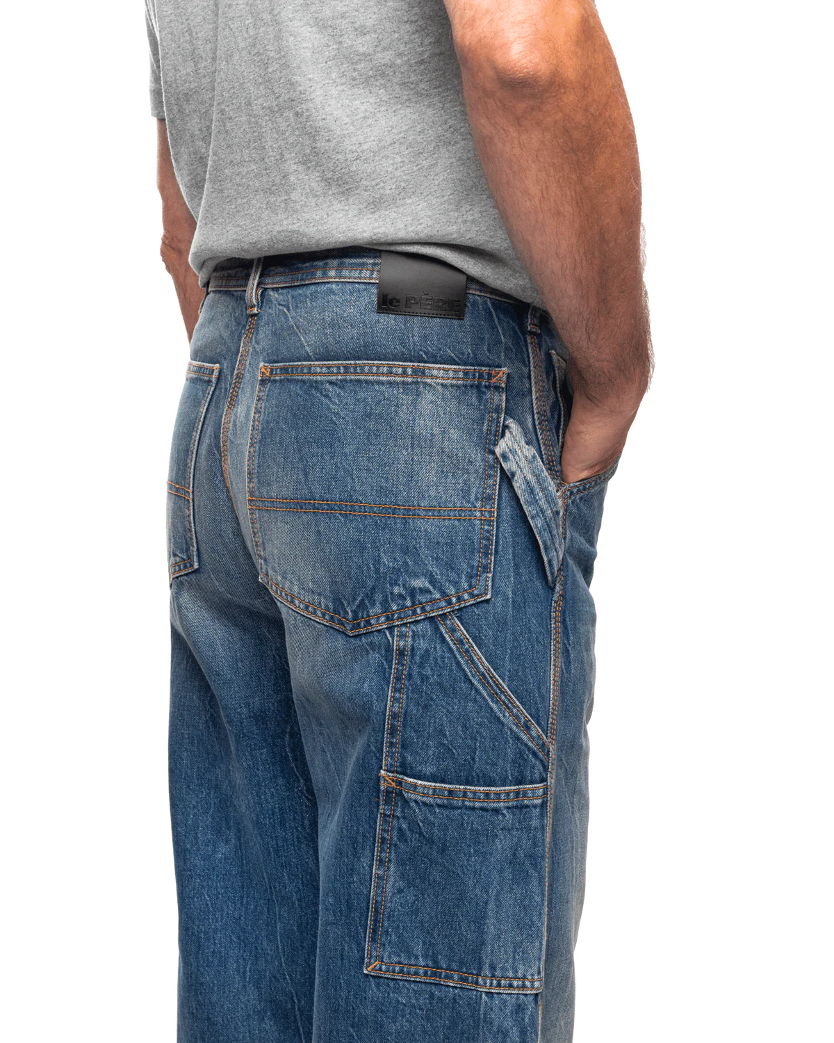 Straight Leg Trouser Denim Blue - Image 4