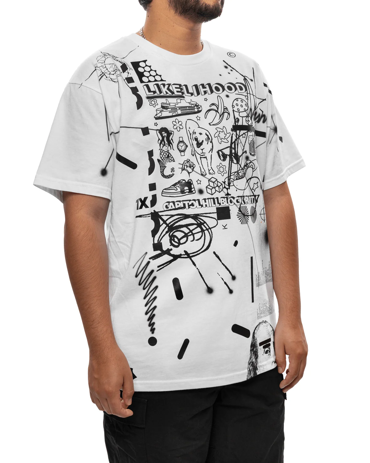 One-Off Hand Printed CHBP T-Shirt - Image 5