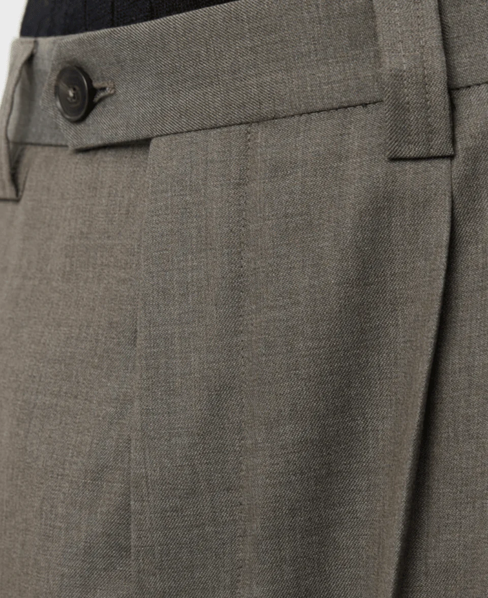 Classic Trousers Light Taupe Wool - Image 3