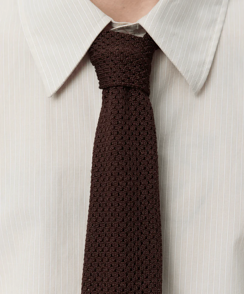 Formal Tie Brown Stripe - Image 2