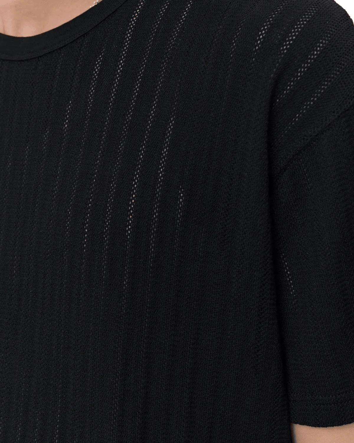 Ornament Tee Black Lace Stripe - Image 3