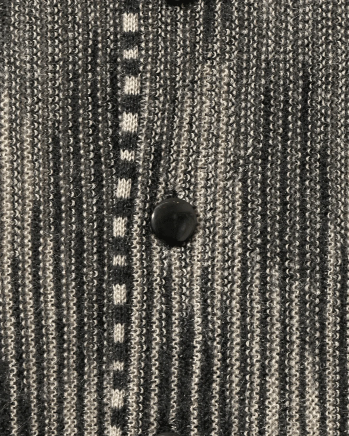 Knit Cardigan - Crepe Weave Black - Image 3