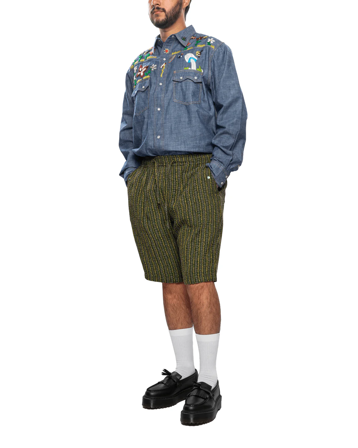 String Cowboy Shorts Green - Image 2