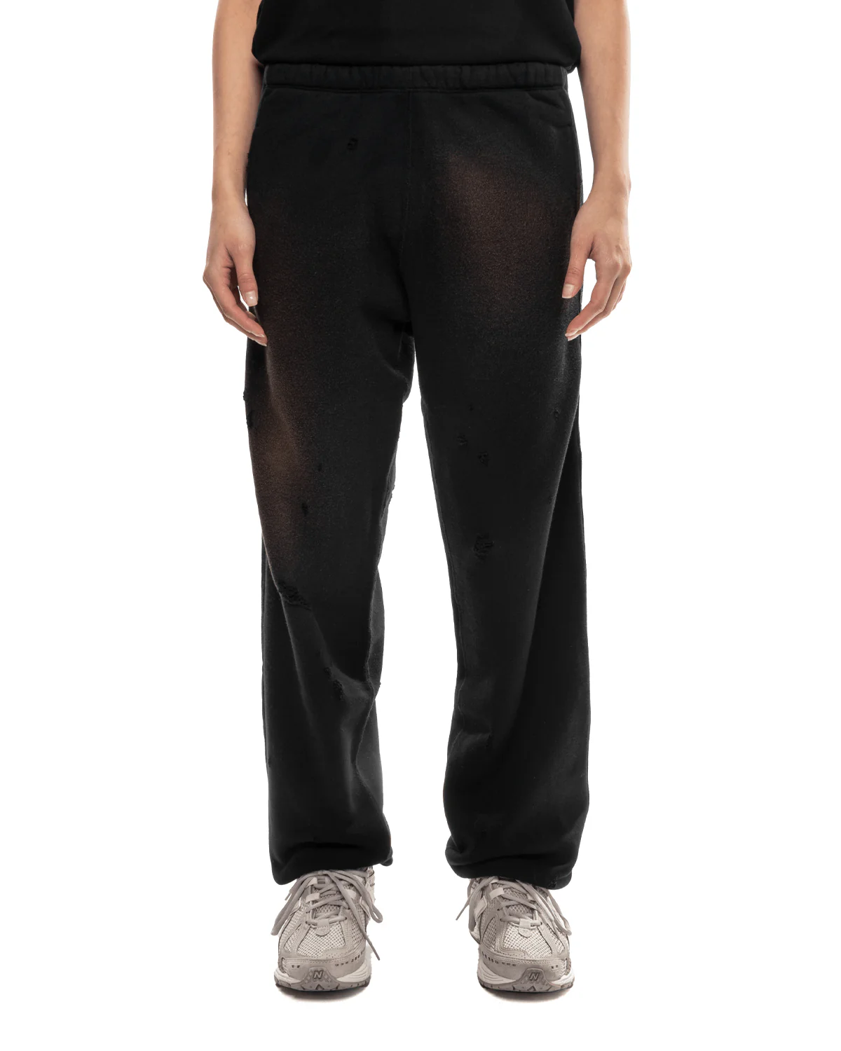 Sweat Pant 2-Tone Cotton French Terry Black