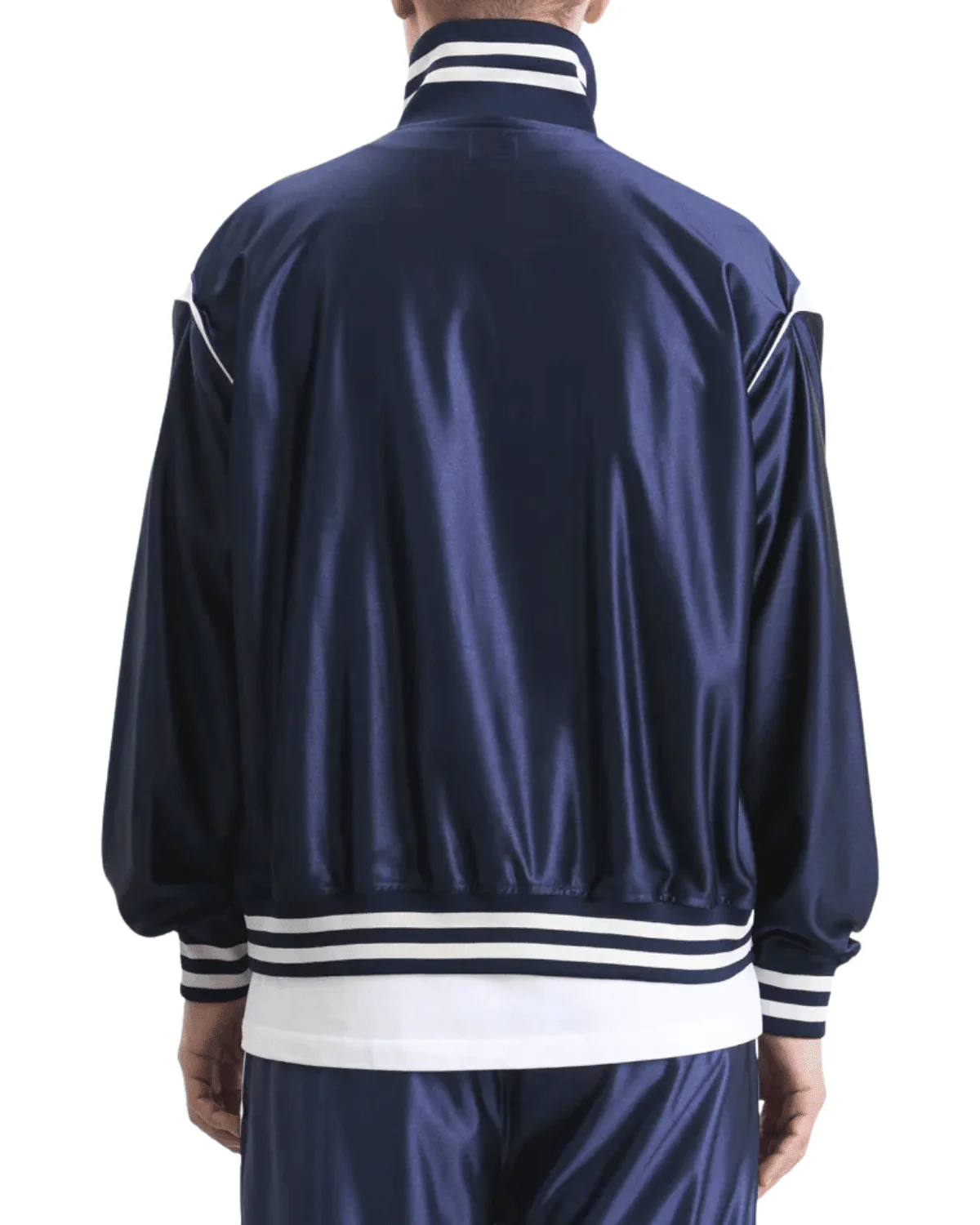 Track Jacket - Tricot Sateen Navy - Image 3