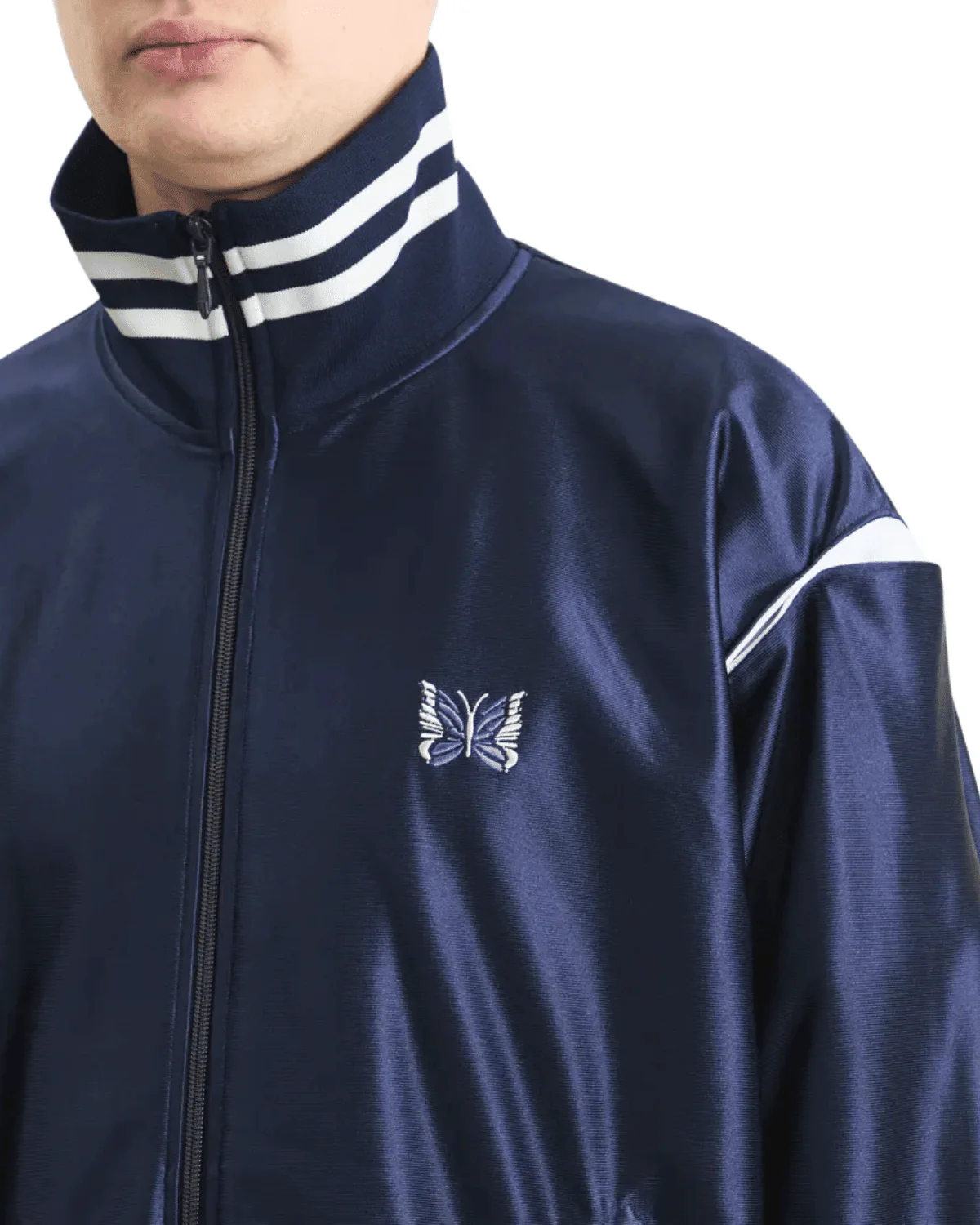 Track Jacket - Tricot Sateen Navy - Image 4