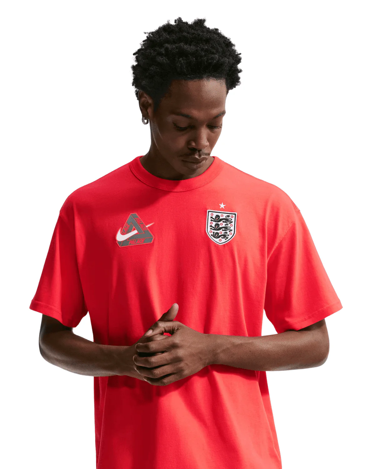 England x Palace T-Shirt Crimson - Image 2
