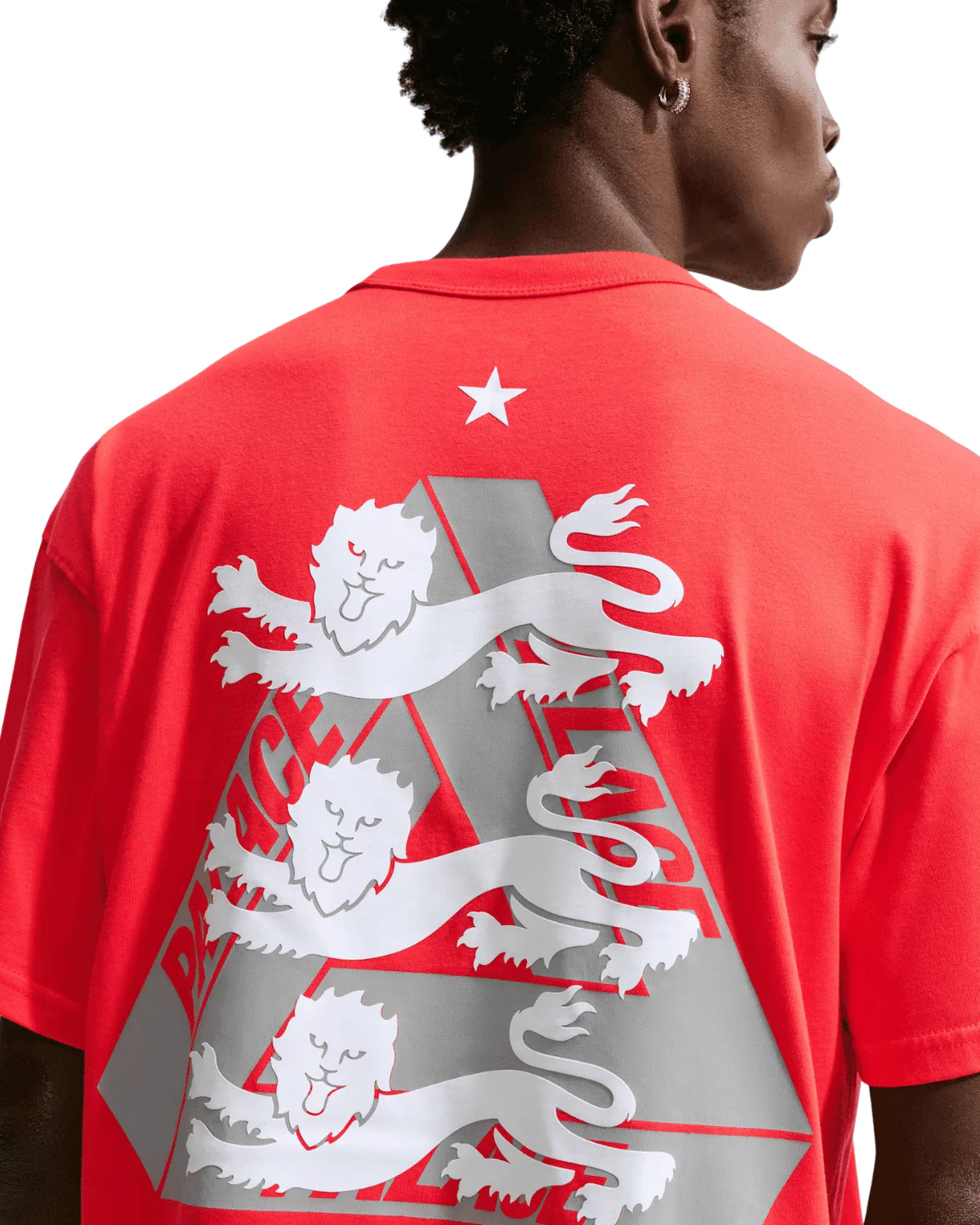 England x Palace T-Shirt Crimson - Image 3
