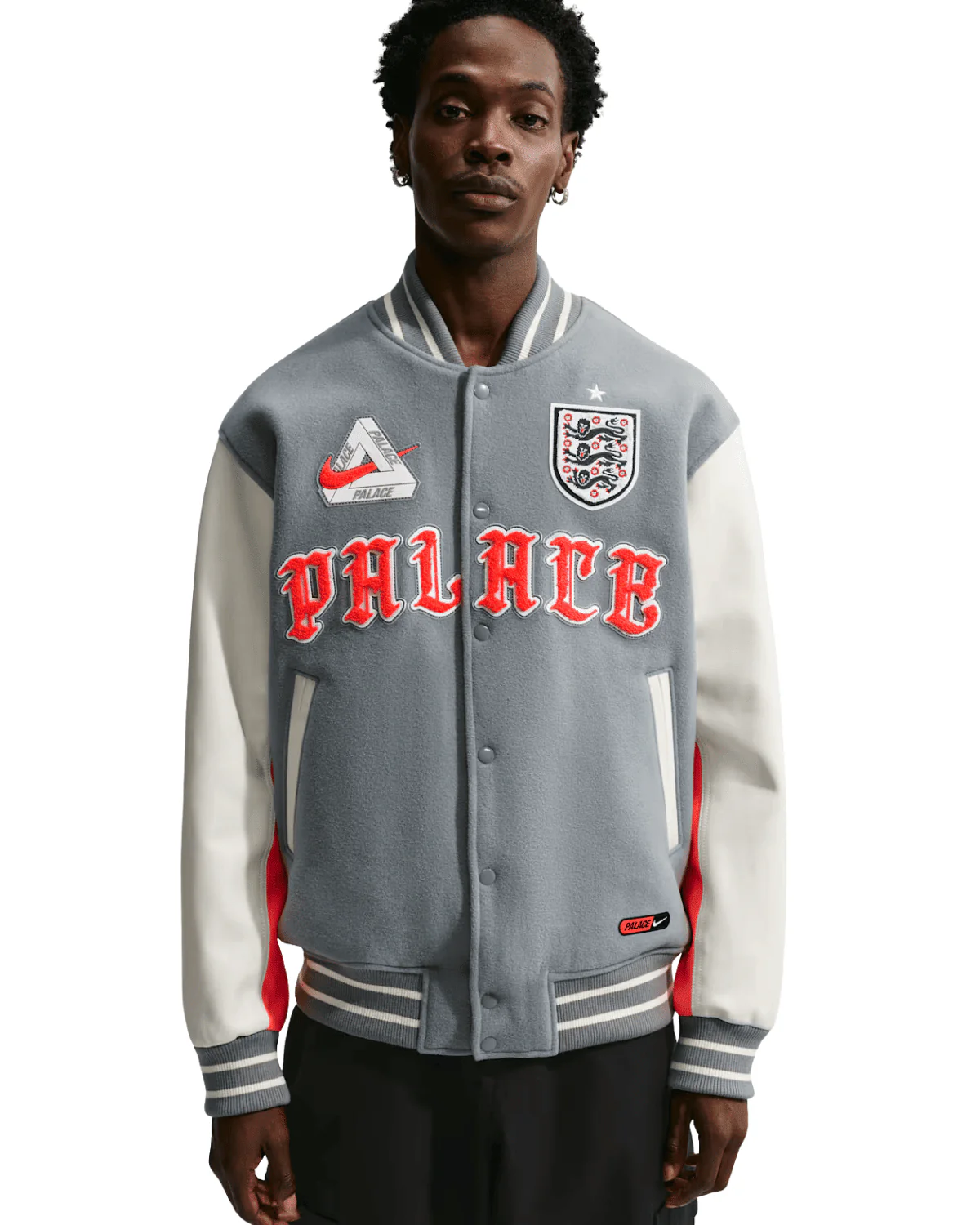 England x Palace Varsity Jacket - Image 3