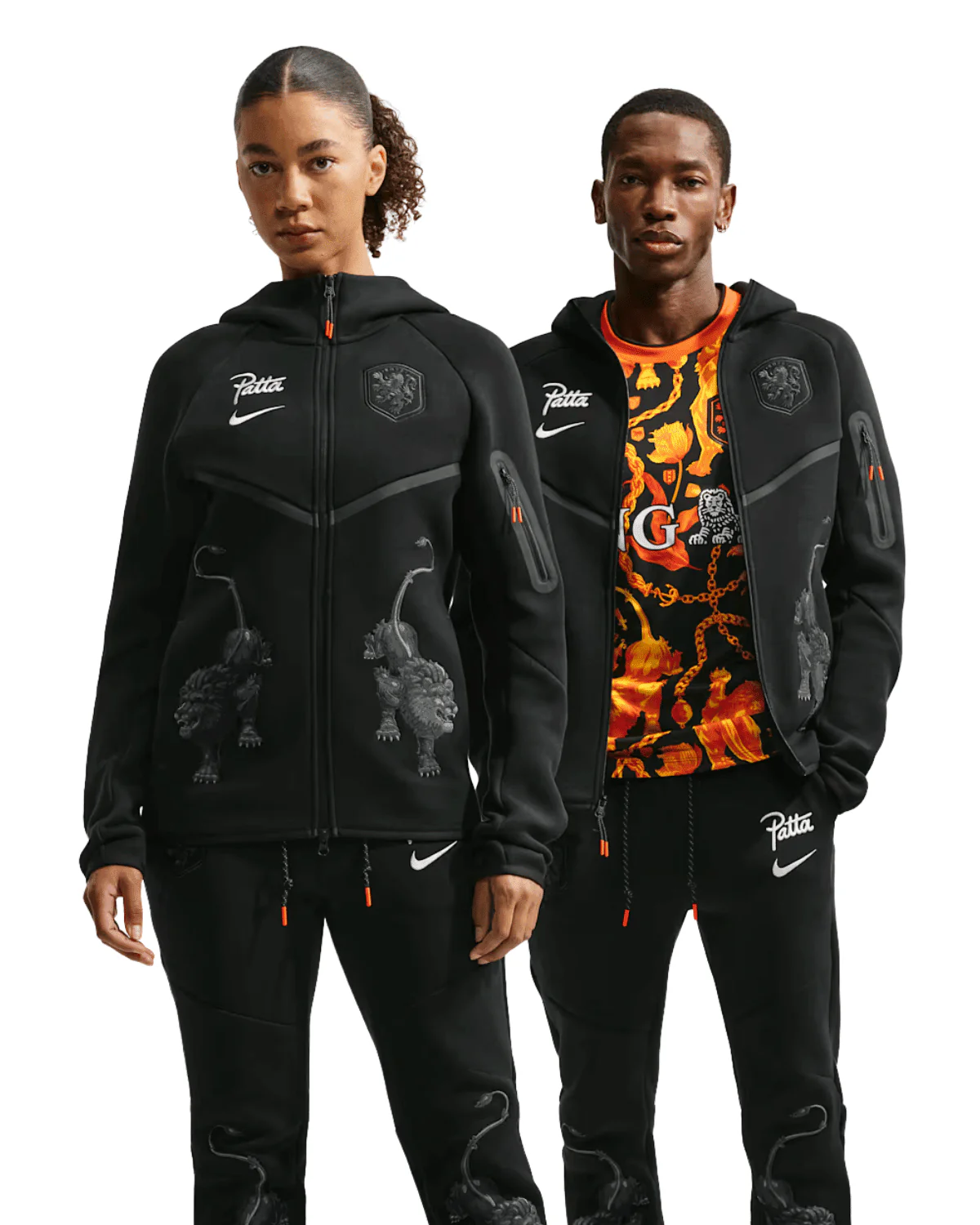 Netherlands x Patta Tech Fleece Full-Zip Windrunner Hoodie