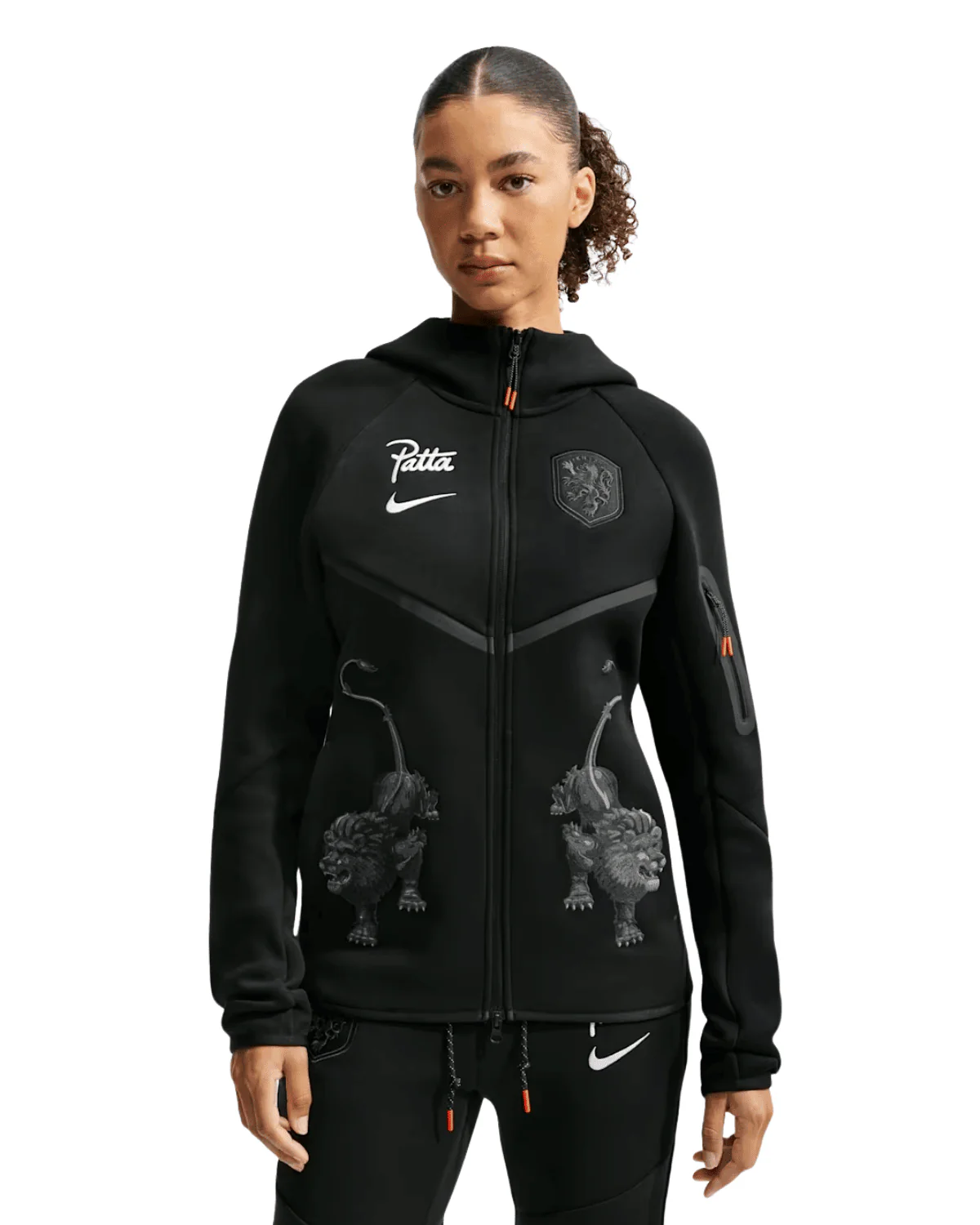 Netherlands x Patta Tech Fleece Full-Zip Windrunner Hoodie - Image 3