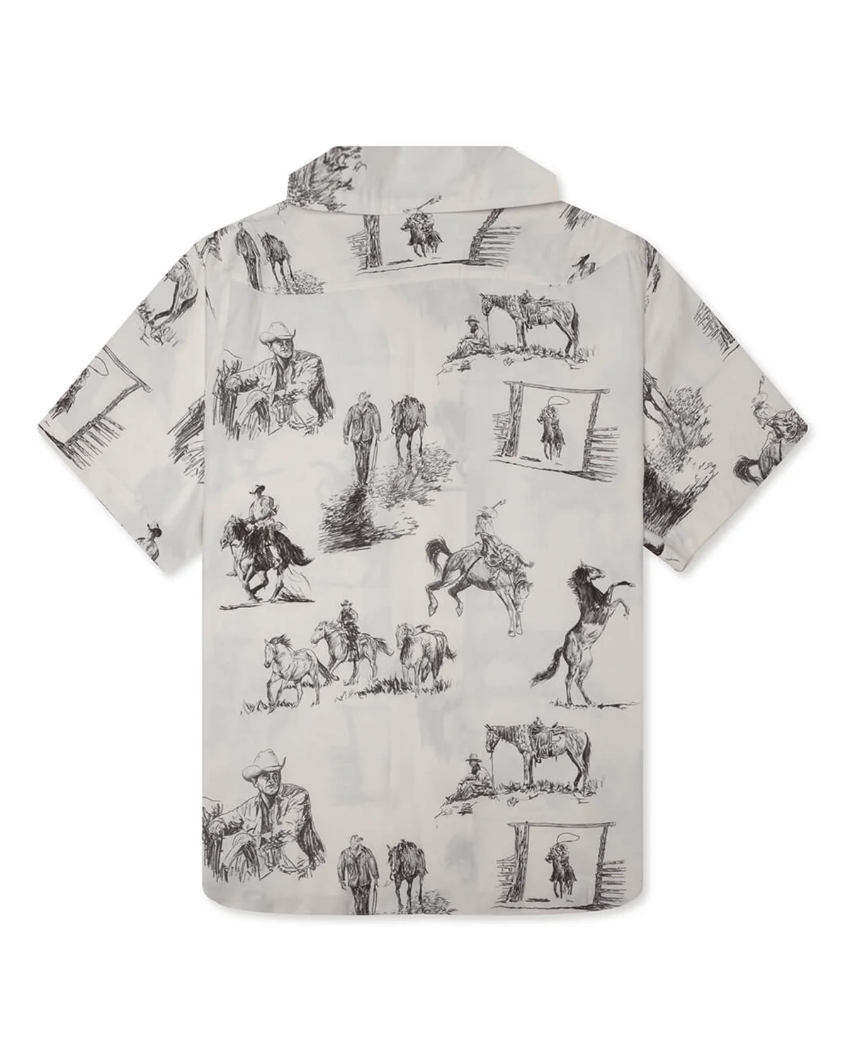Charcoal Montage Camp Shirt Bone - Image 2