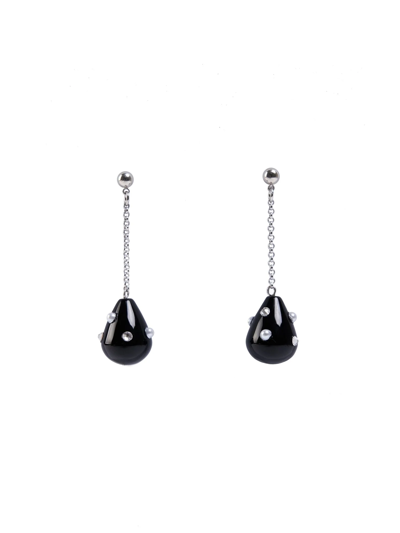 Moldy Drop Earrings Black