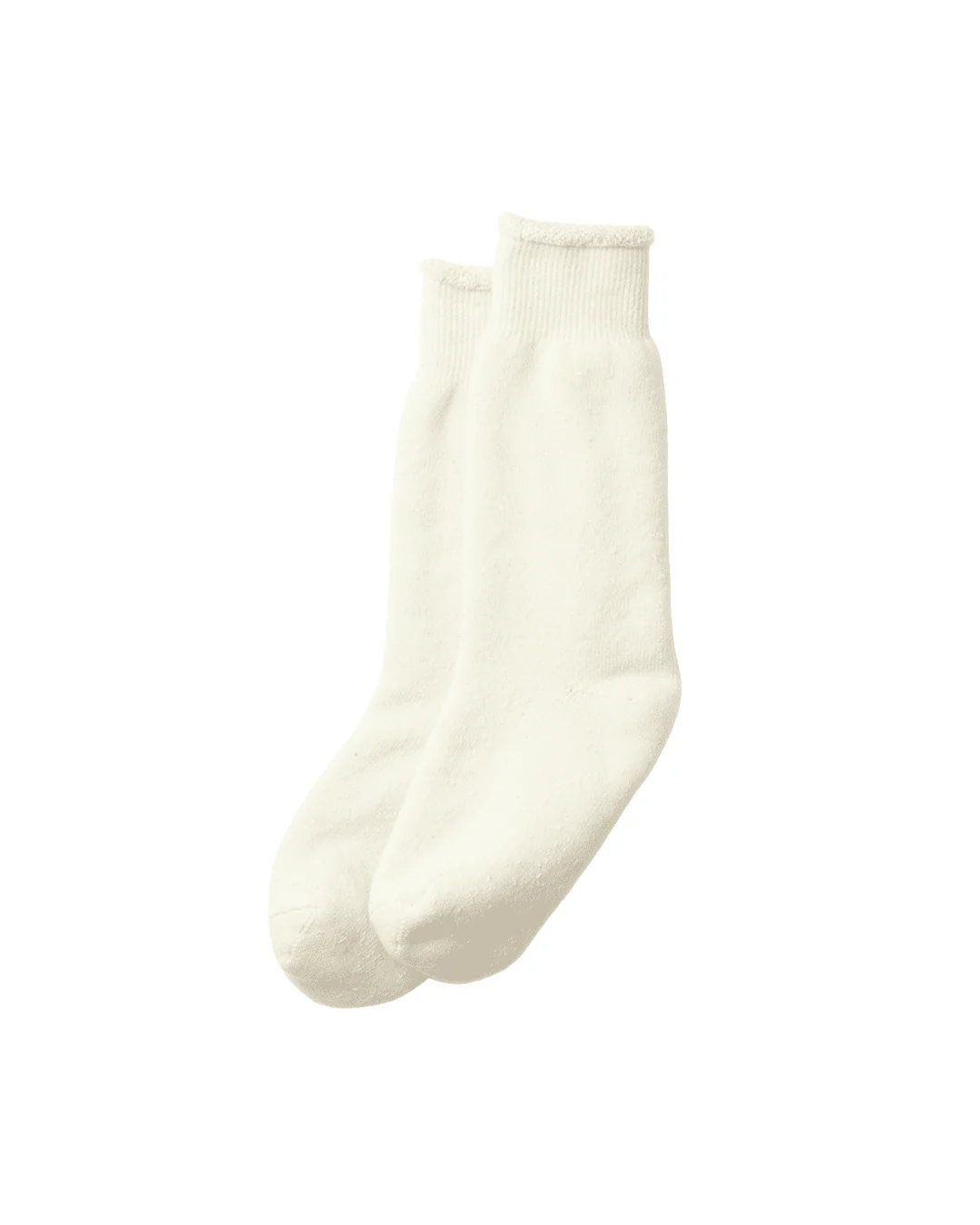 Double Face Crew Socks Ivory